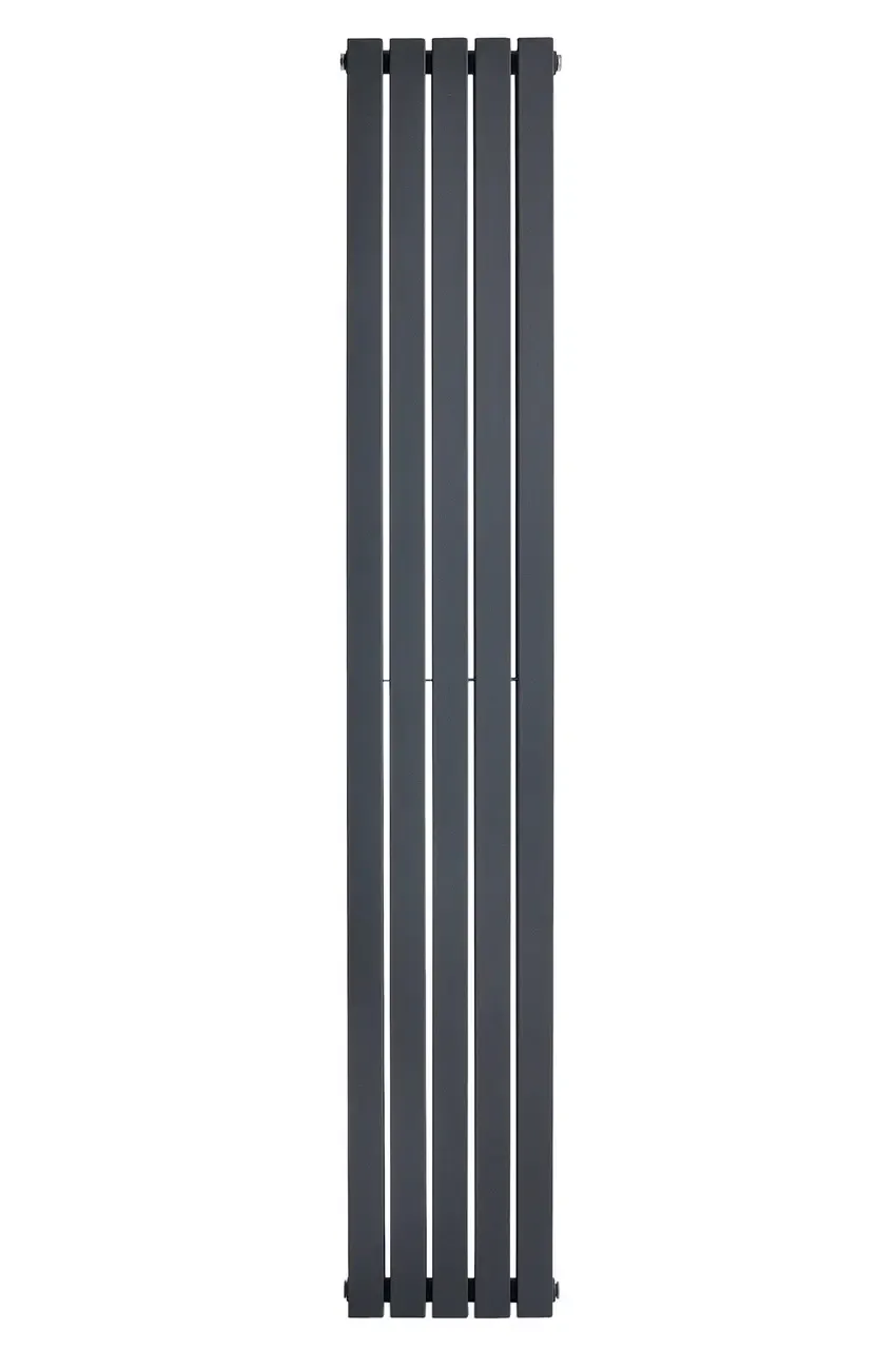 Вертикальный дизайнерский радиатор отопления ARTTIDESIGN Terni II 5/1800/295/50 серый матовый Фото - 4